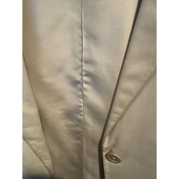 JIL SANDER Beige lamb leather extremely soft 2 Hidden Button Women’s Jacket 36 - Picture 10 of 12